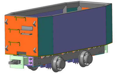 Вагонетка ВГ-4,5-750